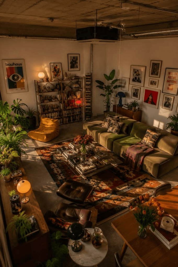 Cozy room with plants